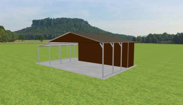 Carport with Storage 24 x 20 x 9 - Image 3