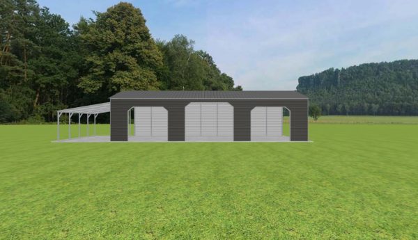 3 Car Carport 22 x 45 x 10 - Image 2