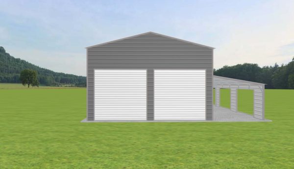 Garage with Lean To 24 x 60 x 14 - Image 3