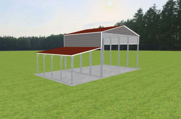 3 Car Carport 26 x 20 x 15 - Image 2