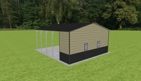 Carport with Storage 22 x 25 x 10 - Image 4