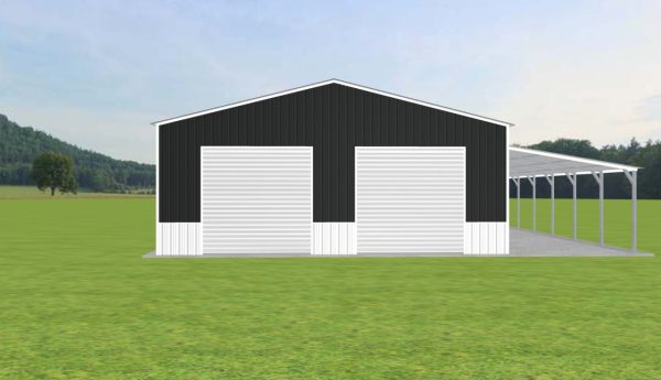 Garage with Lean To 32 x 30 x 12 - Image 3