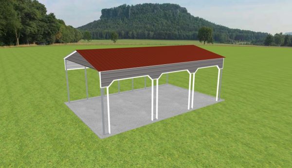 3 Car Carport 22 x 35 x 12