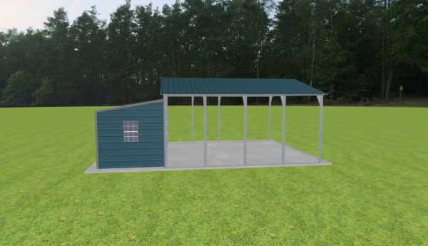 Carport with Storage 20 x 20 x 9