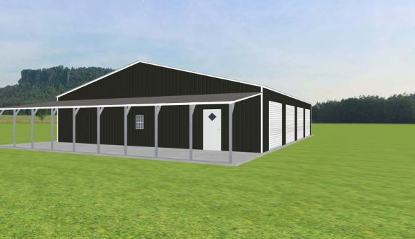 Garage with Lean To 46 x 55 x 10 - Image 2