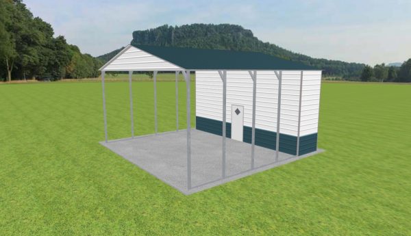 Carport with Storage 26 x 25 x 13