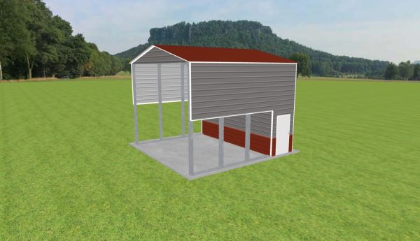 Carport with Storage 20 x 20 x 15