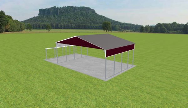 3 Car Carport 28 x 20 x 10 - Image 2