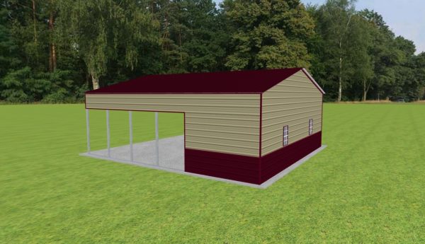 Carport with Storage 28 x 30 x 10 - Image 3