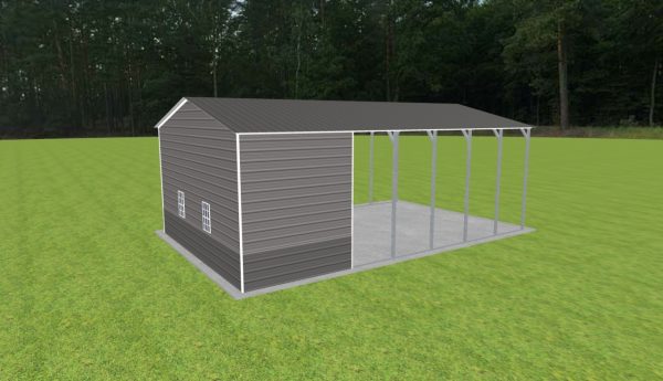 Carport with Storage 22 x 35 x 12 - Image 3