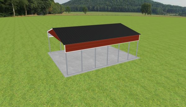 2 Car Carport 24 x 30 x 10 - Image 4