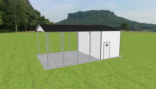 Carport with Storage 18 x 30 x 11