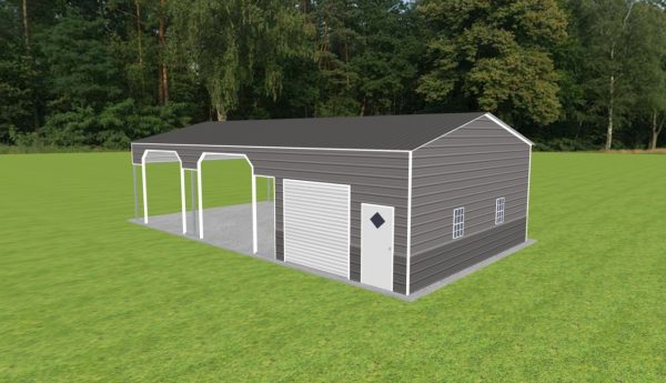 Carport with Storage 24 x 45 x 11 - Image 2