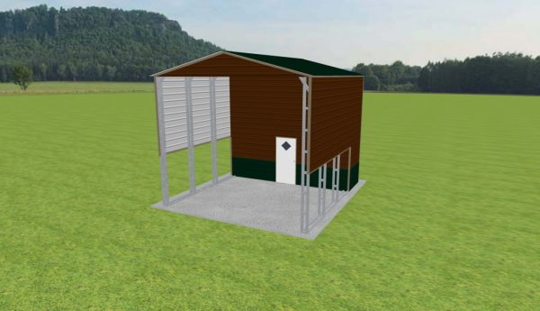 Carport with Storage 18 x 20 x 15 - Image 3