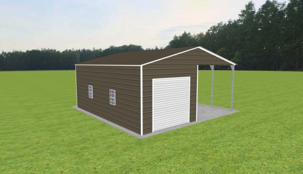 Carport with Storage 24 x 25 x 10 - Image 4