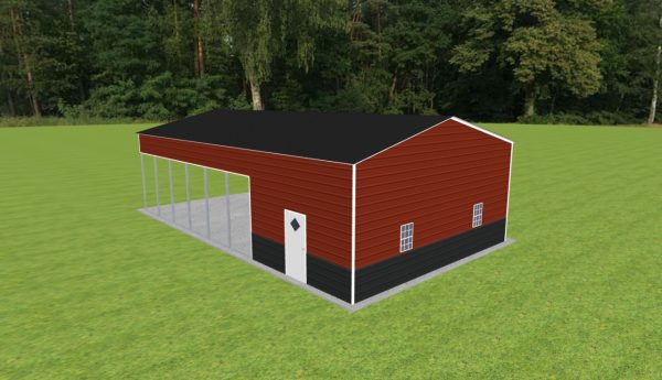 Carport with Storage 26 x 45 x 12 - Image 3