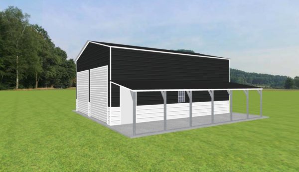 Garage with Lean To 24 x 30 x 13 - Image 2