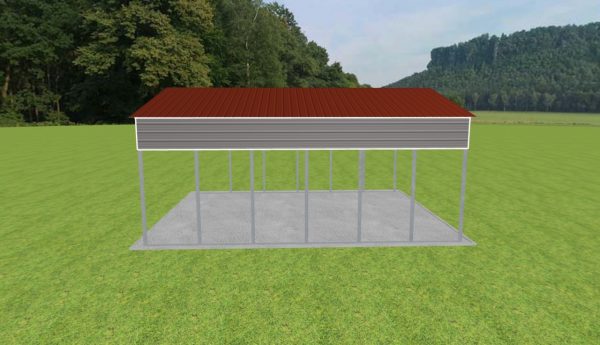 2 Car Carport 24 x 30 x 12 - Image 3