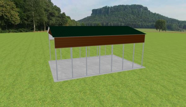 2 Car Carport 24 x 35 x 14 - Image 3