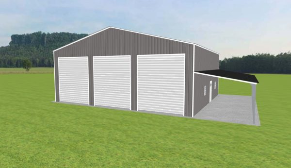 Garage with Lean To 44 x 40 x 16 - Image 2