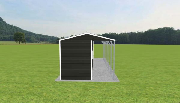 Carport with Storage 12 x 35 x 9 - Image 3