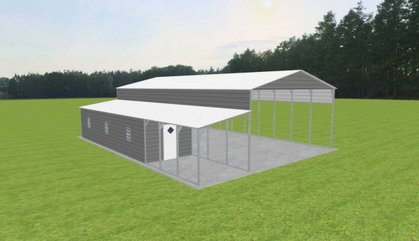 Carport with Storage 26 x 50 x 13