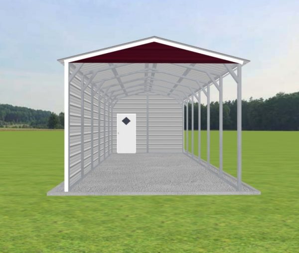 Carport with Storage 12 x 30 x 9 - Image 3