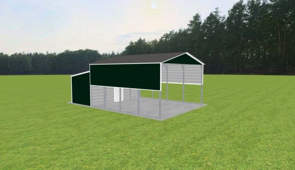 Carport with Storage 18 x 20 x 10