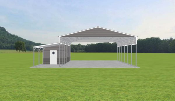 Carport with Storage 30 x 30 x 12