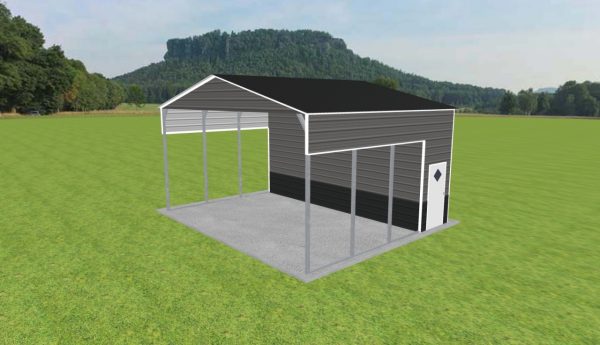 Carport with Storage 24 x 20 x 12