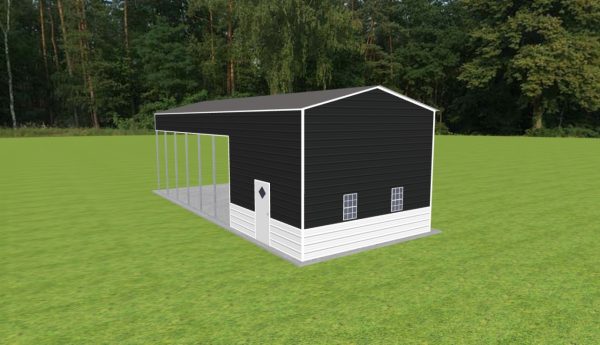 Carport with Storage 18 x 45 x 14 - Image 3