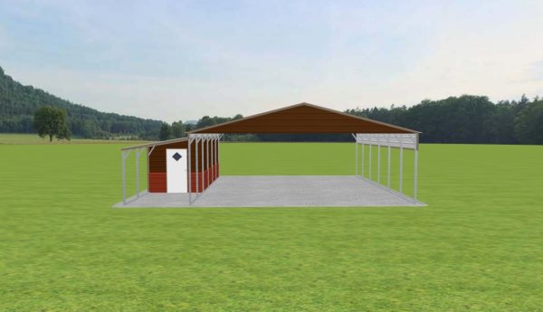 Carport with Storage 28 x 30 x 9 - Image 2