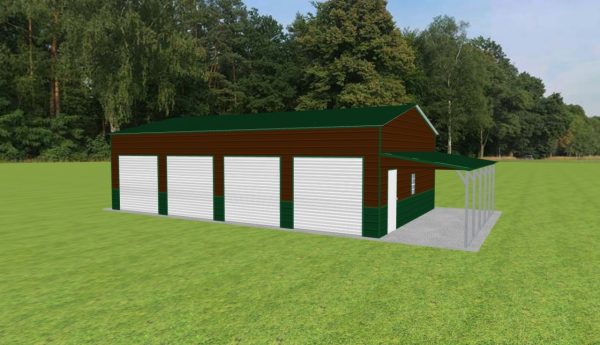 Garage with Lean To 24 x 40 x 11