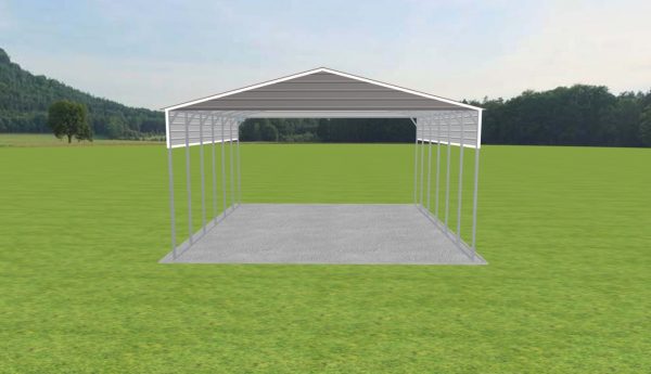 3 Car Carport 28 x 30 x 14 - Image 2