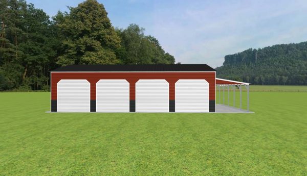 Garage with Lean To 24 x 40 x 10 - Image 2