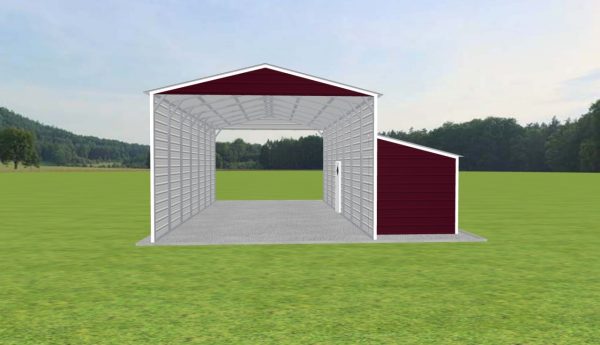 Carport with Storage 18 x 35 x 12 - Image 2