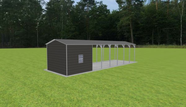 Carport with Storage 12 x 40 x 9 - Image 3