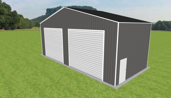 Skinny & Wide 2 Car Garage 44 x 20 x 16