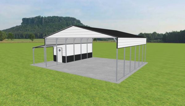 Carport with Storage 28 x 30 x 11 - Image 4