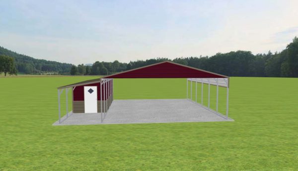 Carport with Storage 26 x 30 x 9 - Image 2