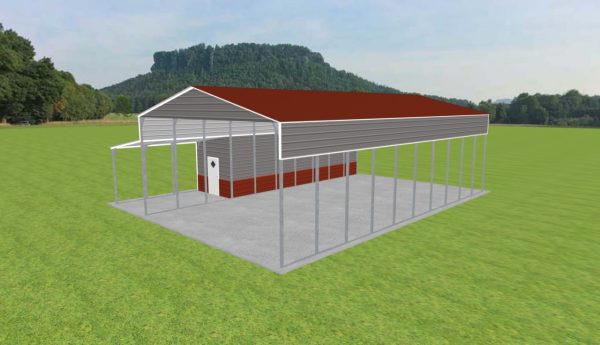 Carport with Storage 28 x 50 x 14 - Image 4