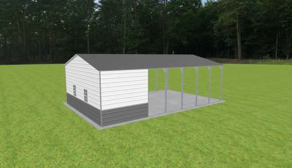 Carport with Storage 22 x 35 x 10 - Image 3