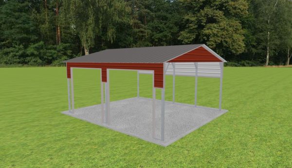 2 Car Carport 18 x 20 x 9 - Image 2