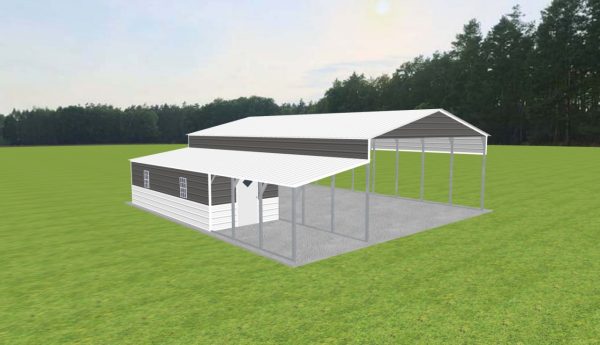 Carport with Storage 26 x 40 x 11