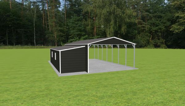 Carport with Storage 18 x 35 x 9