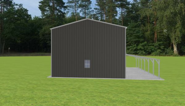 Garage with Lean To 24 x 30 x 16 - Image 5