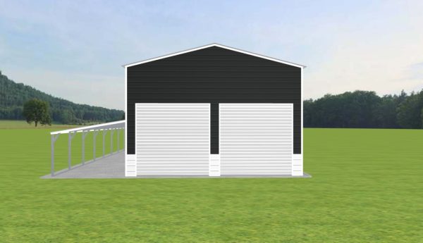 Garage with Lean To 24 x 40 x 15 - Image 2