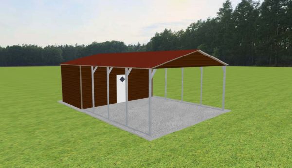 Carport with Storage 20 x 30 x 9