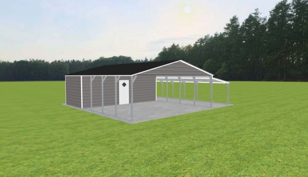 Carport with Storage 24 x 30 x 8 - Image 4