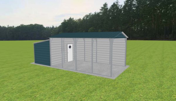 Carport with Storage 12 x 20 x 9